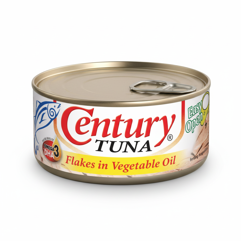 Century Tuna Flakes in Vegetable Oil 180g can