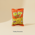 Hi-Ho Cracker Nuts BBQ 160g snack bag with Trolley Groceries branding below on a warm snack background