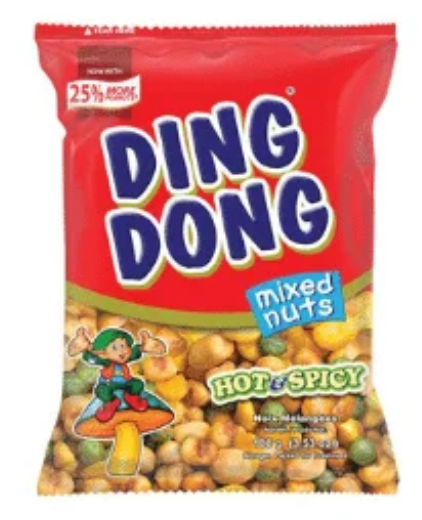 Ding Dong Mixed Nuts Hot & Spicy (Red) (100g)