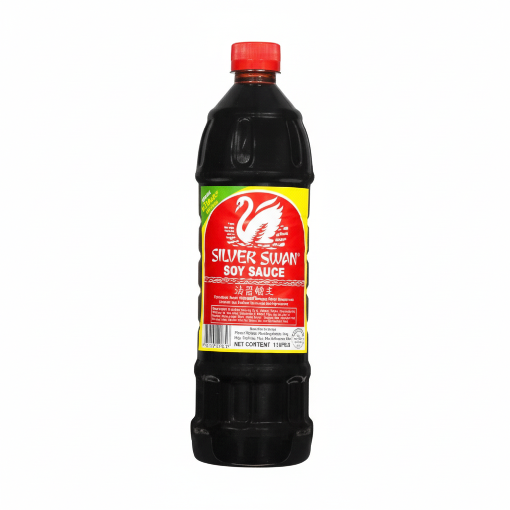 Silver Swan Soy Sauce Toyo 1L bottle enhanced product shot