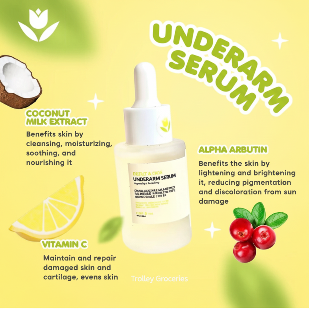 Catt & Co Underarm Serum brightening and lightening dropper bottle