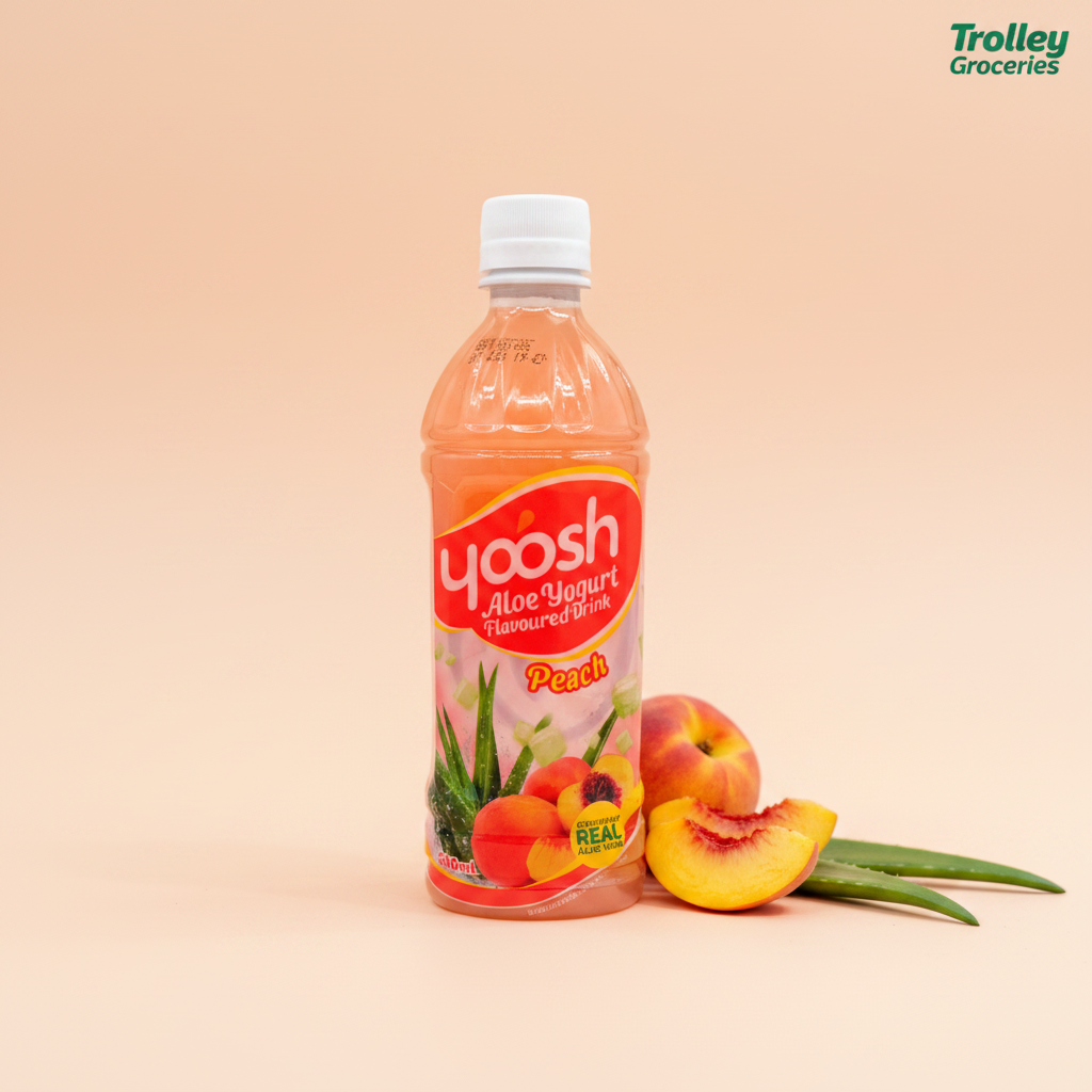 Yoosh Aloe Yoghurt Peach 500ml