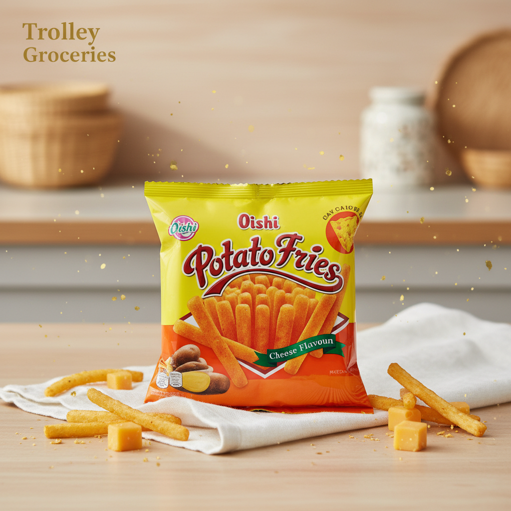 Oishi Potato Fries Cheese Flavour 50g at Trolley Groceries