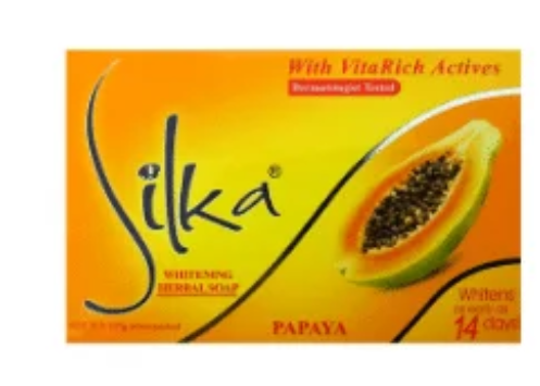Silka Papaya Whitening Soap Orange (135g)