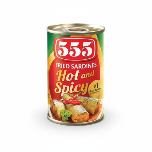 555 Fried Sardines Hot and Spicy 155g can
