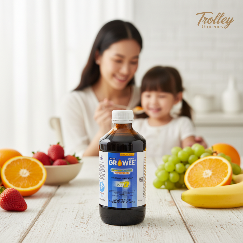 Growee Syrup with Vitamin D premium lifestyle image