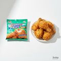 Ajinomoto Crispy Fry Garlic 62g green bag with fried chicken