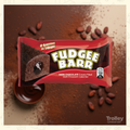 Fudgee Barr Dark Chocolate Cream-Filled Cake Bar 10pack 380g red and brown packaging