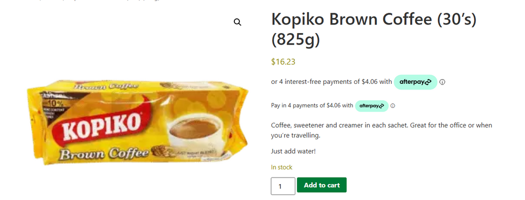 Kopiko Brown Coffee 30's (825g)
