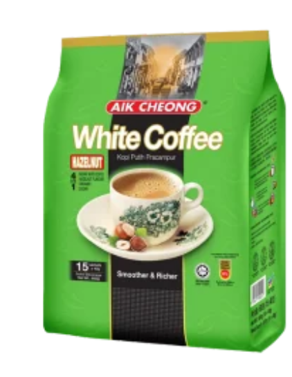 Aik Cheong White Coffee Hazelnut 15's (600g)