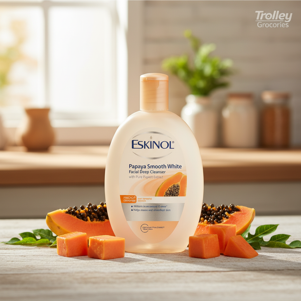 Eskinol Papaya Smooth White Facial Deep Cleanser 225ml bottle