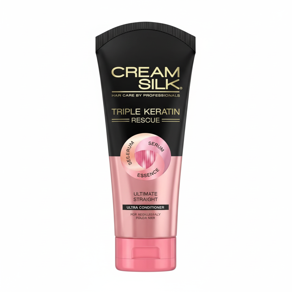 Creamsilk Ultimate Straight Triple Keratin Rescue 170ml enhanced