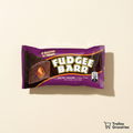 Fudgee Barr Salted Caramel purple wrapper with Trolley Groceries branding