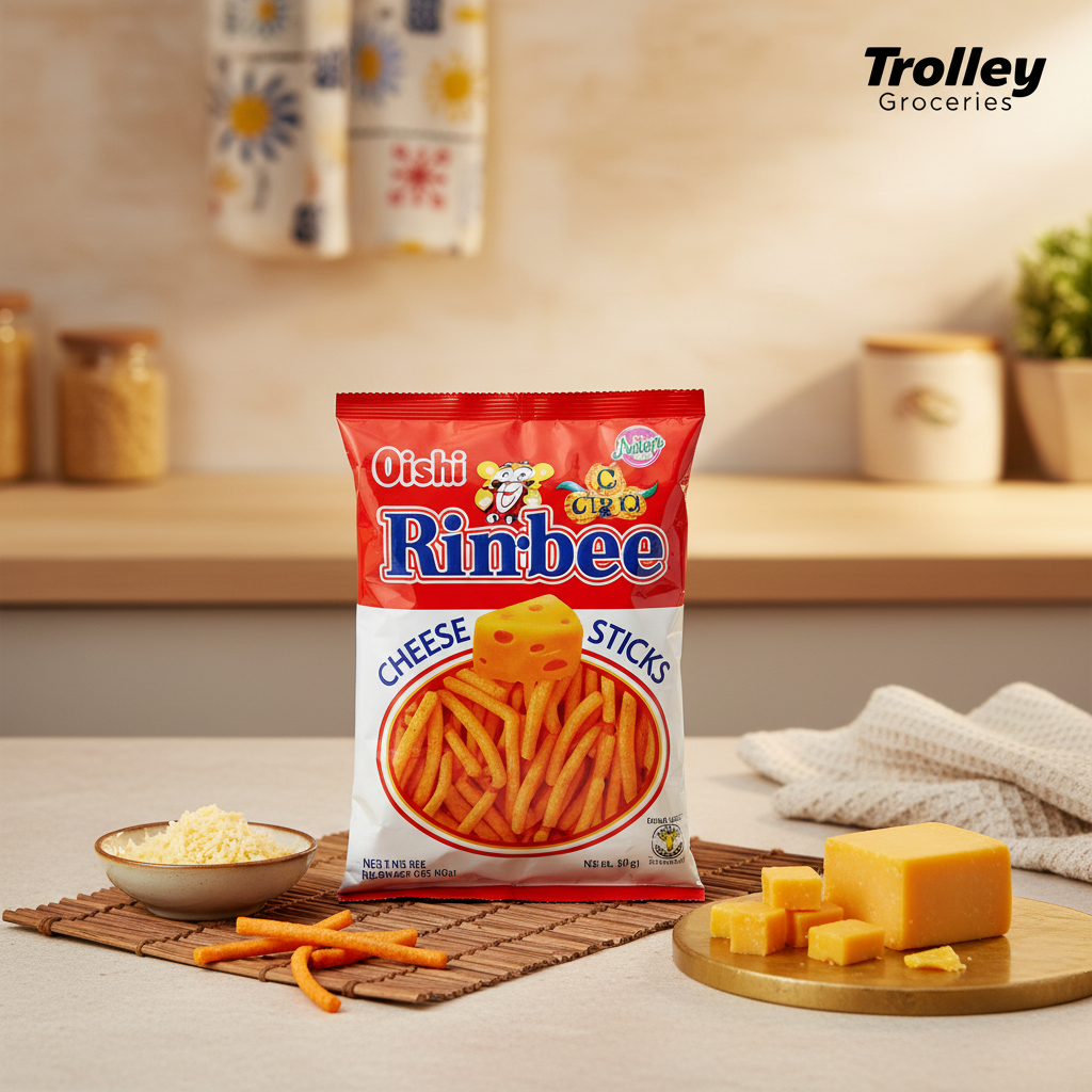 Oishi Rinbee Cheese Sticks 85g at Trolley Groceries
