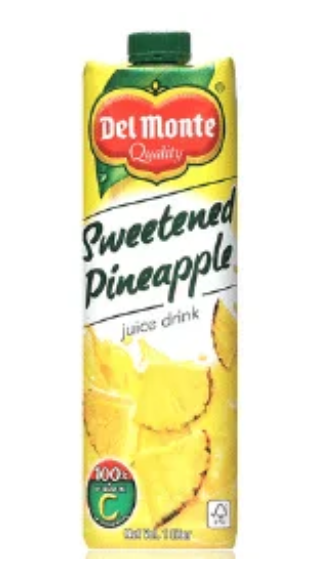 Del Monte Sweetened Pineapple Juice (Tetra) (1L)