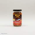 Mega Spanish Sardines Tomato In Jar 225g glass jar on a clean neutral studio background for Trolley Groceries
