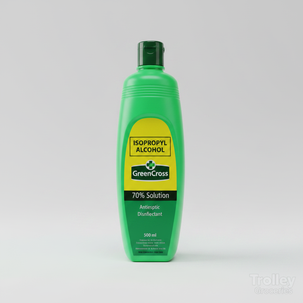 Green Cross Isopropyl Rubbing Alcohol 70% Solution 500ml green bottle