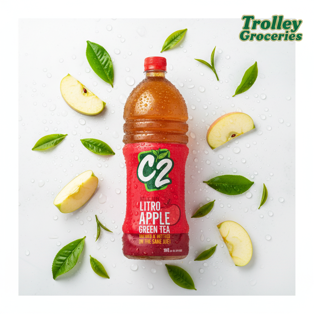 C2 Green Tea Apple Juice Big 1L - Trolley Groceries