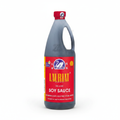 Silver Swan Lauriat Soy Sauce Toyo 1L tall dark plastic bottle with red label and swan logo