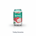 Nawon Lychee Drink 330mL can with Trolley Groceries branding below on a clean studio background