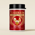 Vitakeratin Color Shine red and gold tub with Trolley Groceries branding