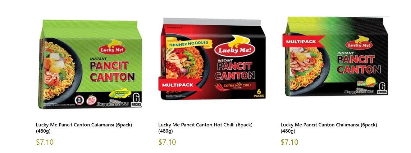 Lucky Me Instant Pancit Canton Calamansi 6-Pack (480g)