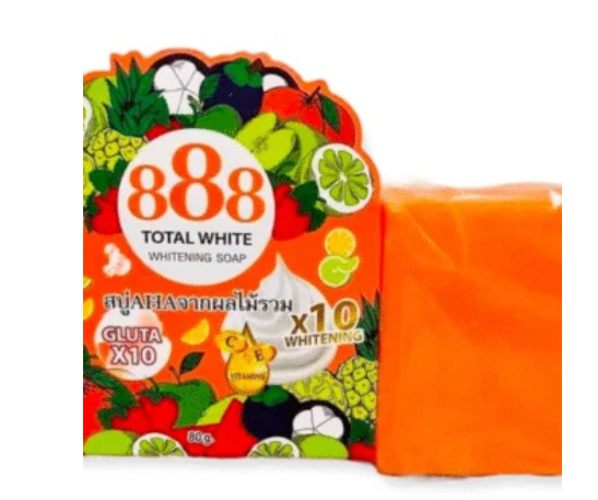 888 Total White Whitening Soap Gluta (80g)