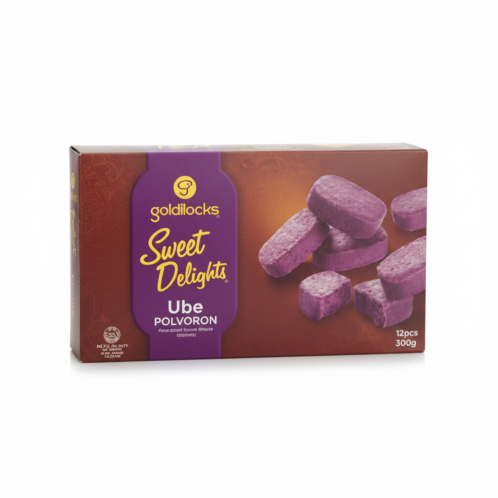 Goldilocks Sweet Delights Ube Polvoron 12pcs 300g box
