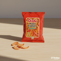 Oishi Prawn Crackers Spicy Flavour 90g red bag with crackers
