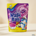 Dolphin Magic Balls Grapes purple and yellow pouch with Trolley Groceries branding