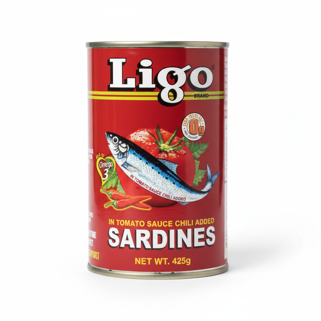 Ligo Sardines in Tomato Sauce with Chili 425g can