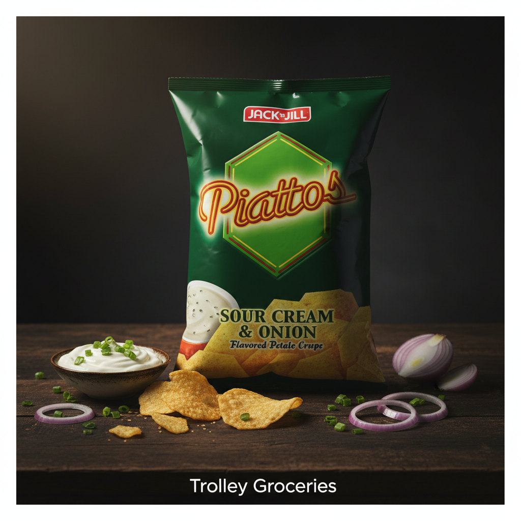Jack & Jill Piattos Sour Cream & Onion 170g - Trolley Groceries